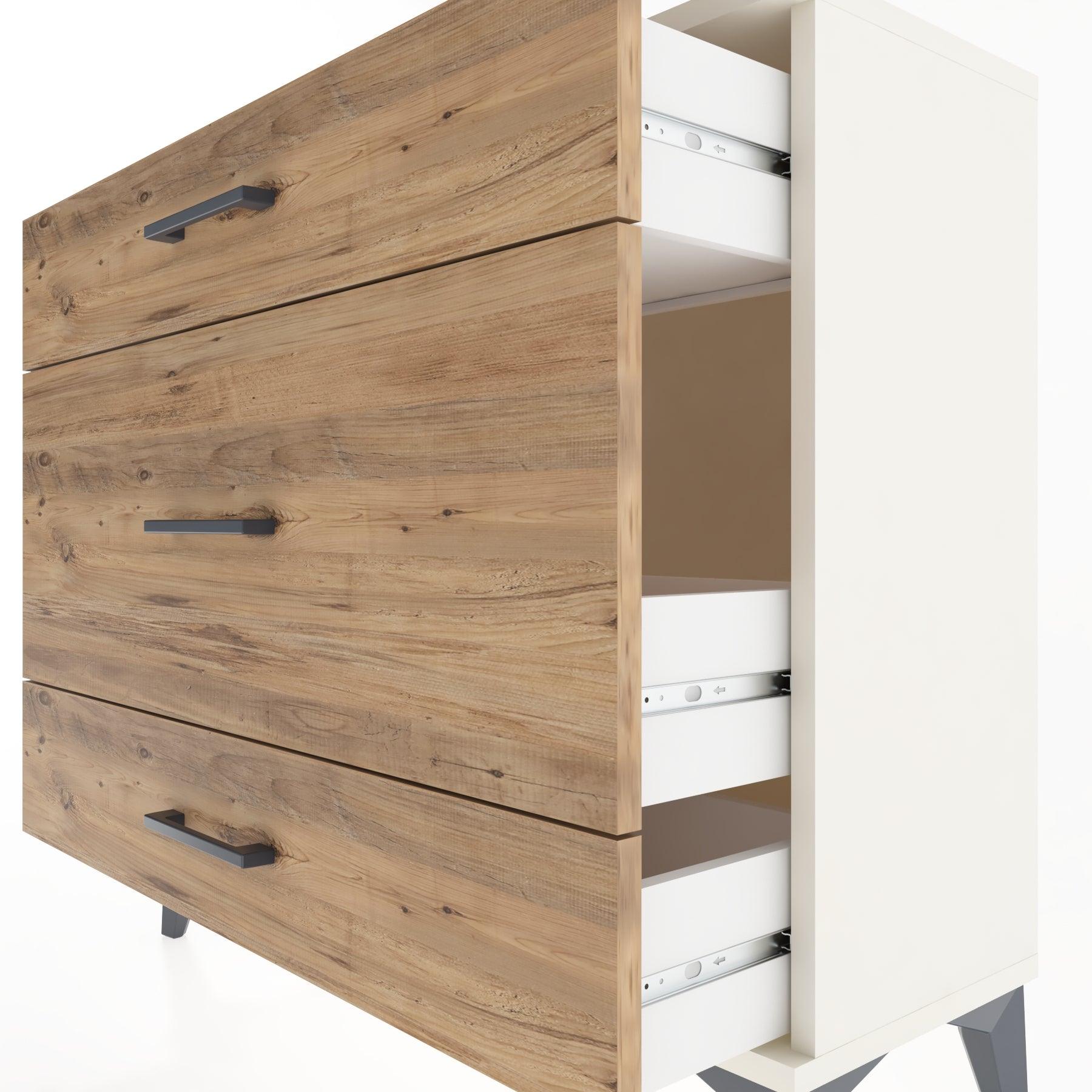 Woodntry Modüler Şifonyer Üç Çekmeceli V5 88x30x68 cm Aytaşı - Woodntry