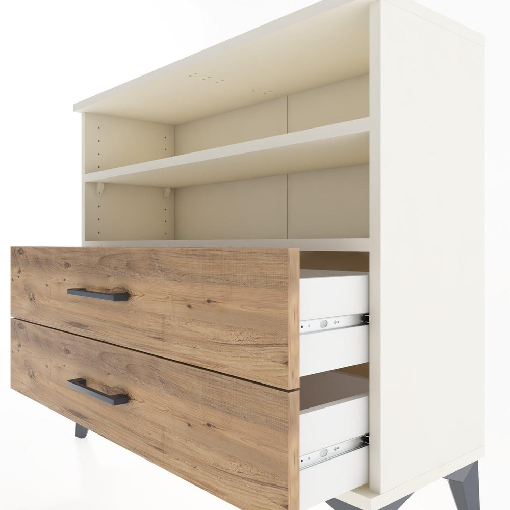 Woodntry Modüler Şifonyer İki Çekmeceli V2 88x30x68 cm Aytaşı - Woodntry