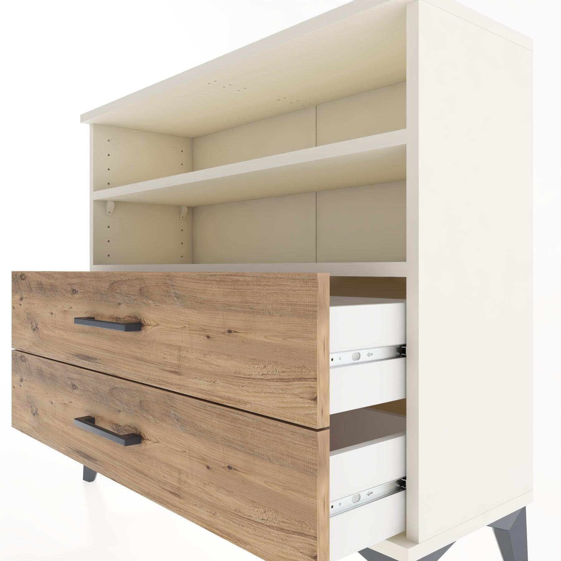 Woodntry Modüler Şifonyer İki Çekmeceli V2 88x30x68 cm Aytaşı - Woodntry