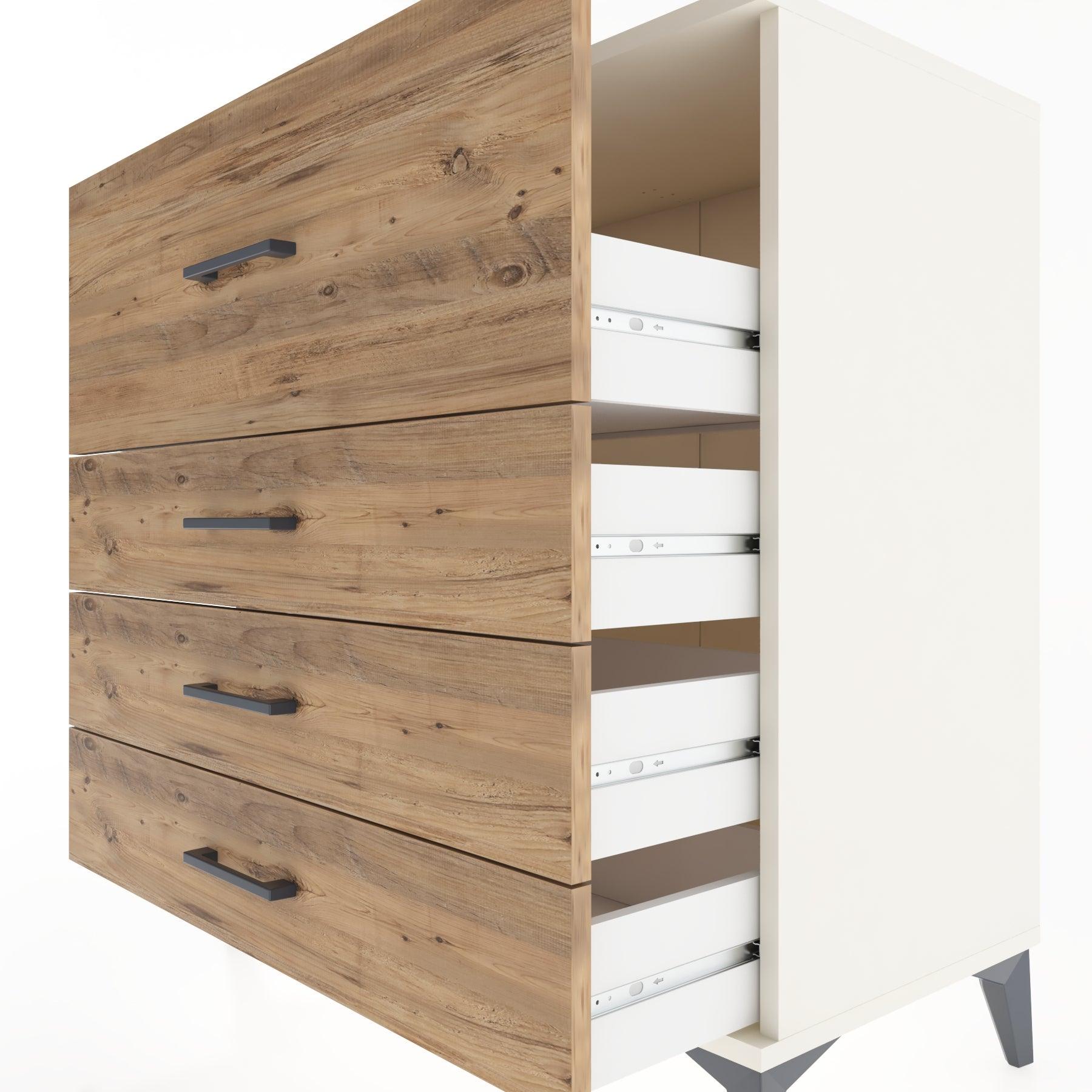 Woodntry Modüler Şifonyer Aytaşı 88x44x84 cm Çekmeceli C7-1