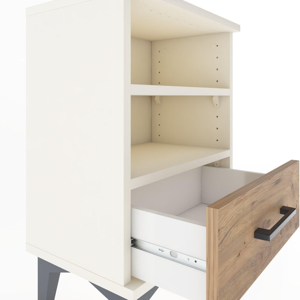 Woodntry Modüler Komodin Çift Raflı 44x30x52 cm Aytaşı - Woodntry