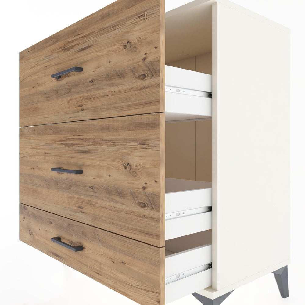 Woodntry Modüler Şifonyer Aytaşı 88x44x84 cm Çekmeceli C6-1