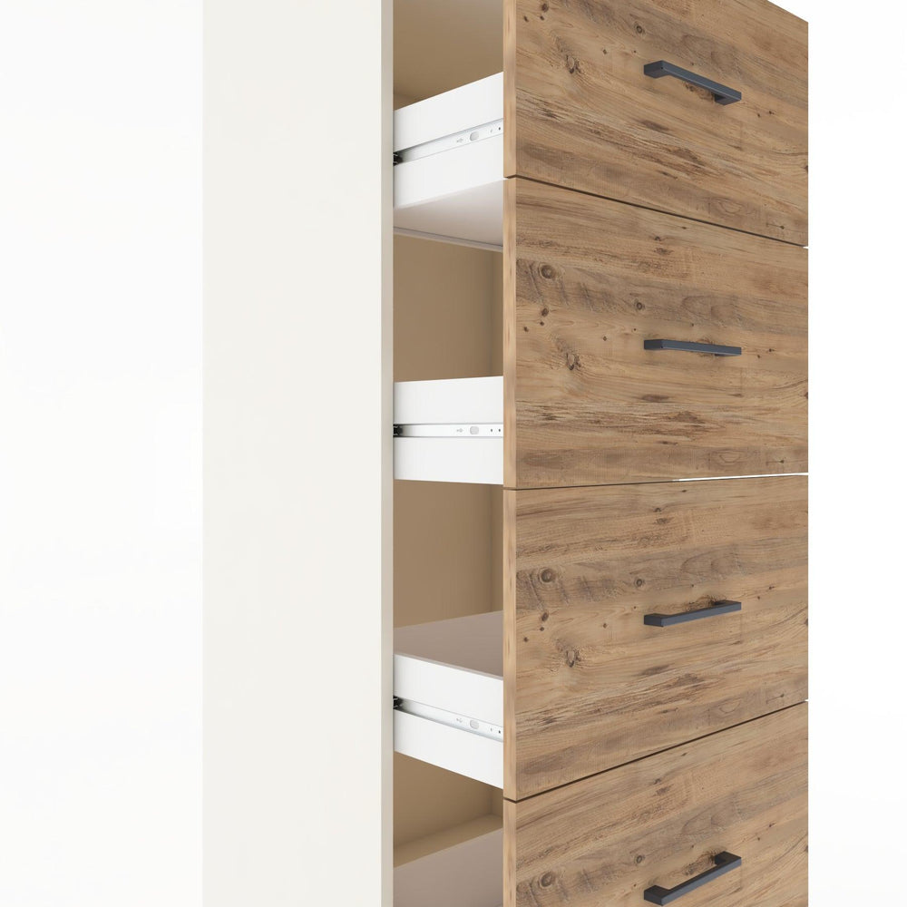 Woodntry Modular Cabinet Moonstone 60x44x170 cm with Drawers and Shelves CR52-1