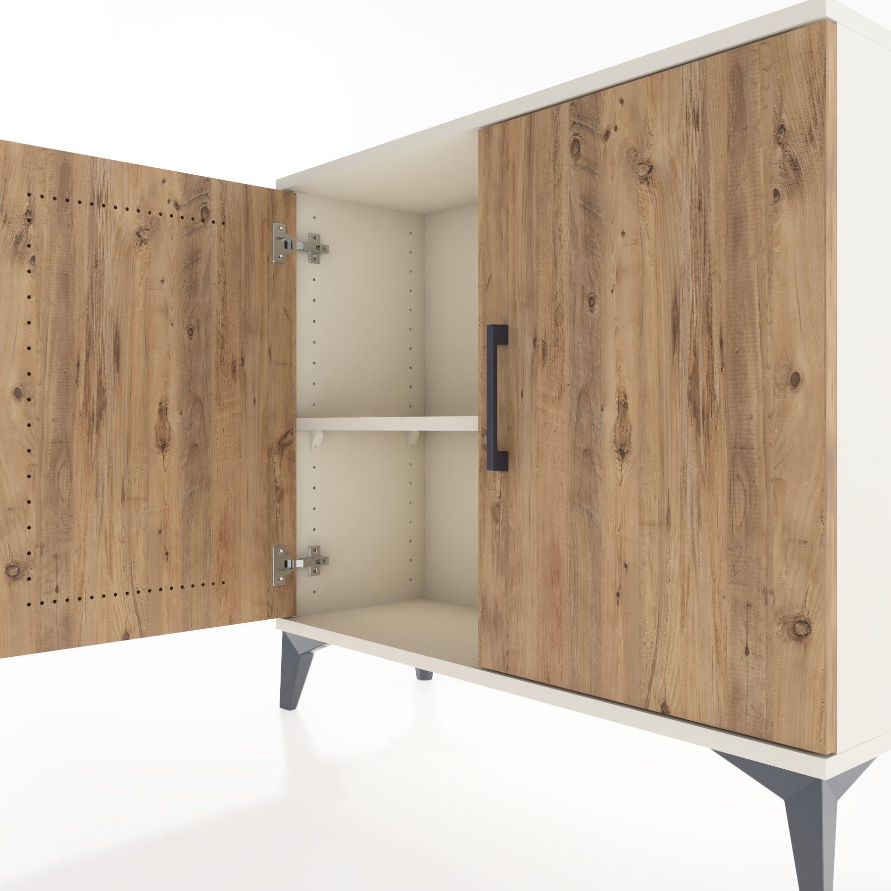 Woodntry Modüler Şifonyer İki Kapaklı V2 88x30x68 cm Aytaşı - Woodntry
