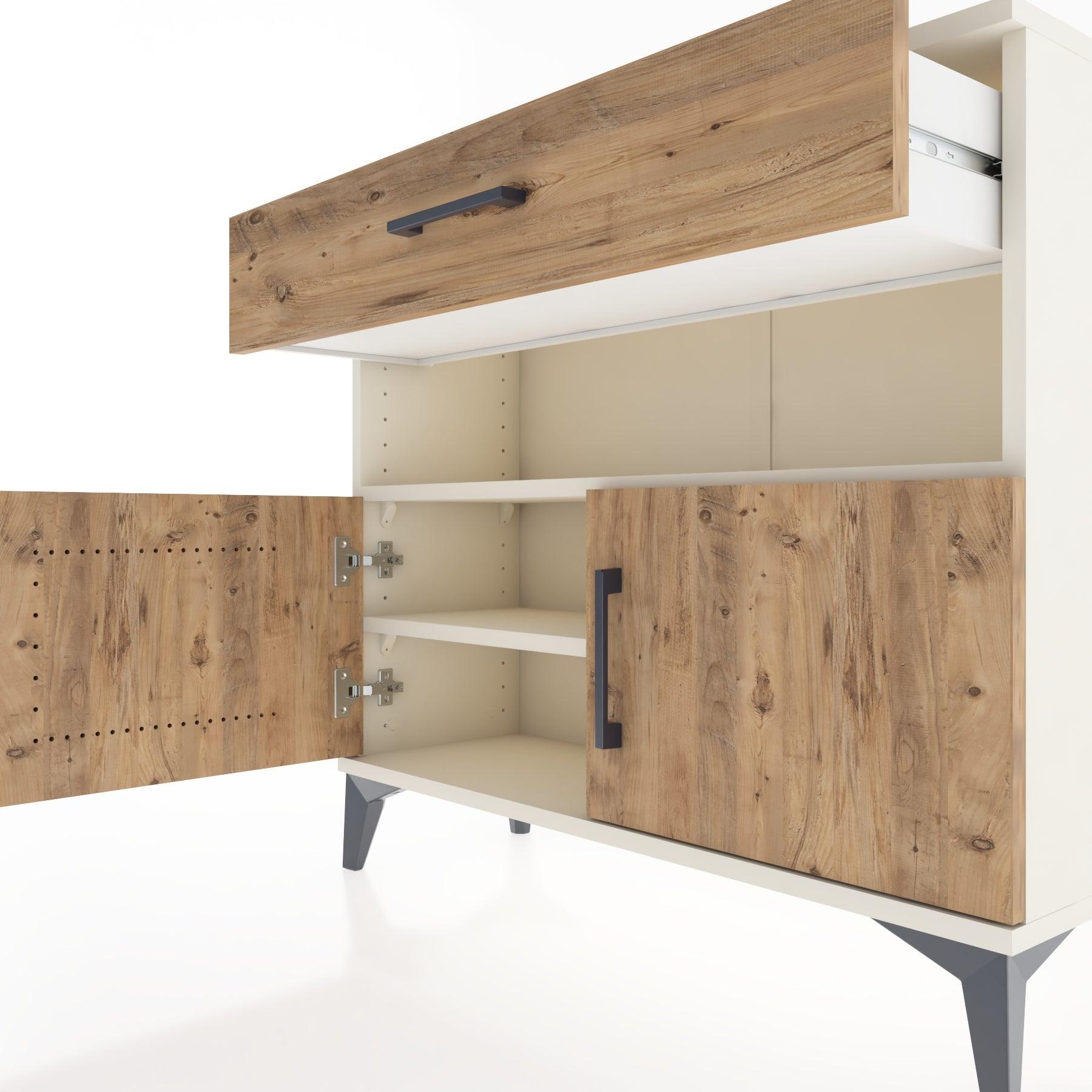 Woodntry Modüler Şifonyer Çekmece ve Kapaklı T1 88x30x94 cm Aytaşı - Woodntry