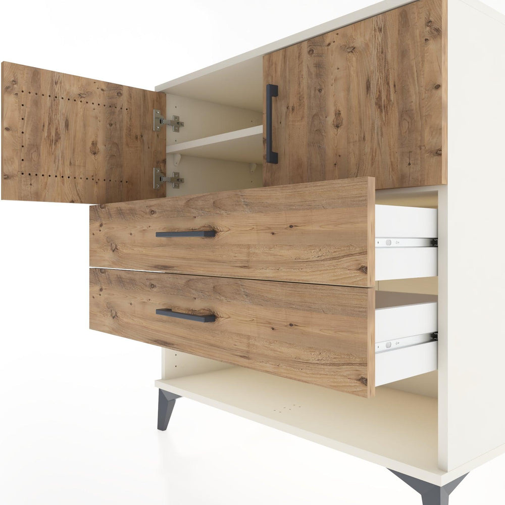 Woodntry Modüler Şifonyer Aytaşı 88x44x84 cm Fonksiyonel F99-1