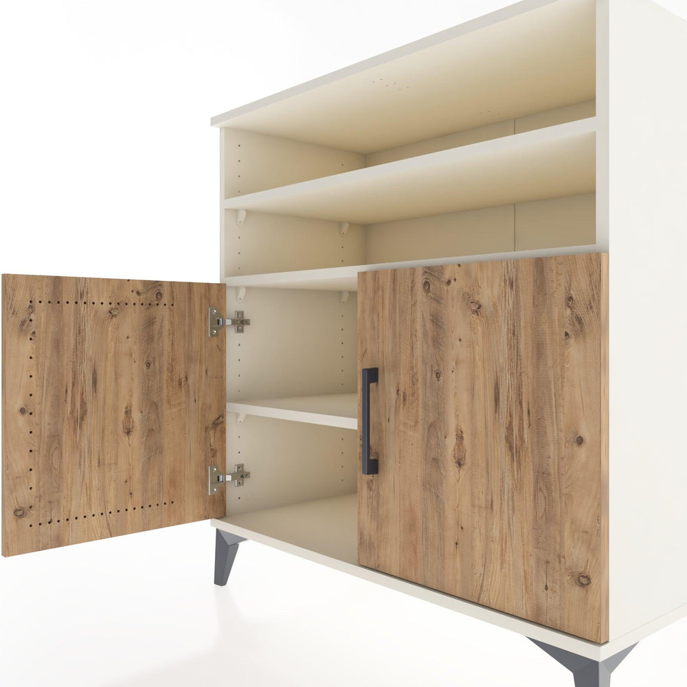 Woodntry Modular Dresser Moonstone 88x44x84 cm with Cover and Shelf KR38-1