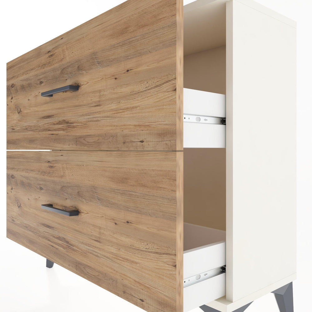 Woodntry Modüler Şifonyer İki Çekmeceli V4 88x30x68 cm Aytaşı - Woodntry