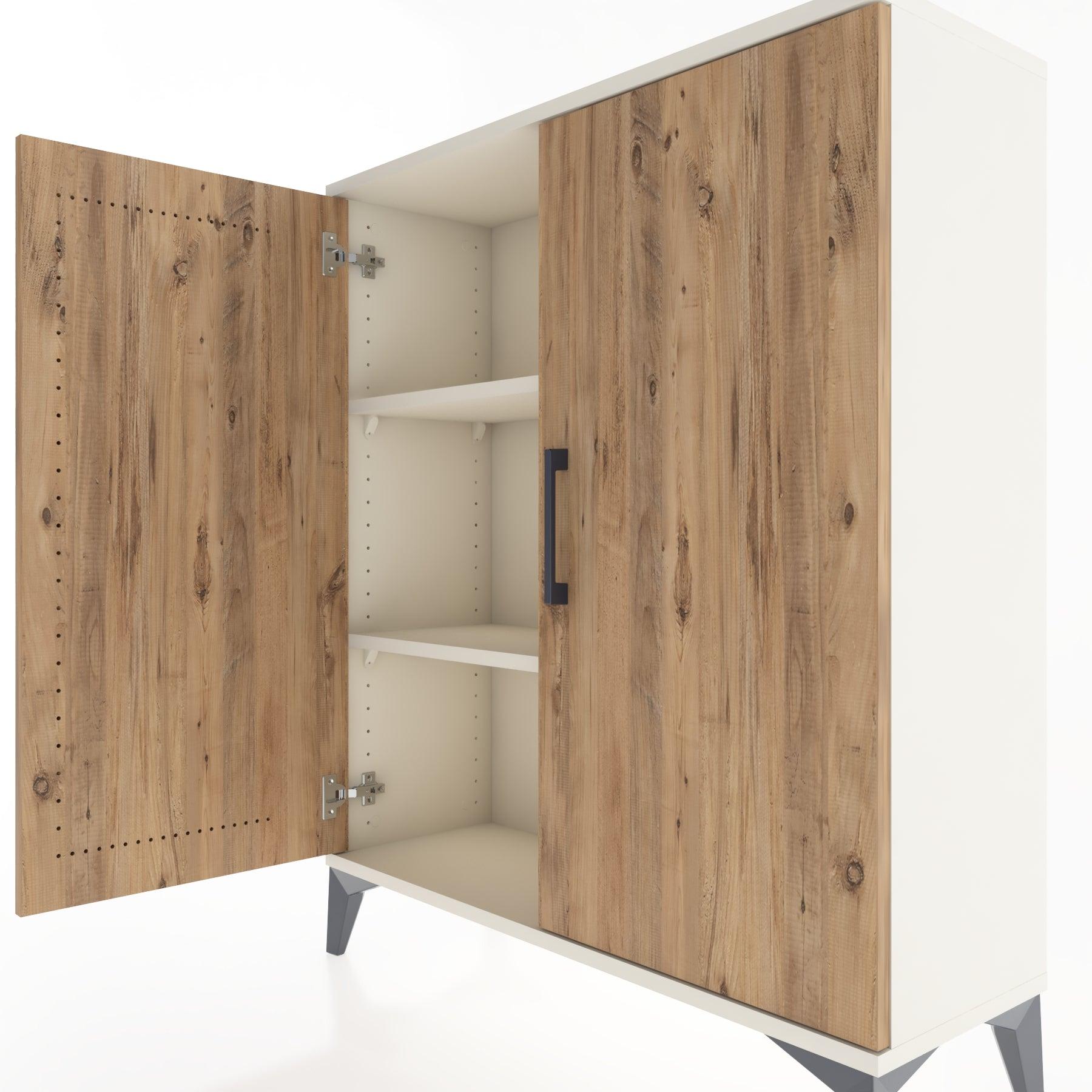 Woodntry Modüler Şifonyer Aytaşı 88x30x94 cm Kapaklı K5-1