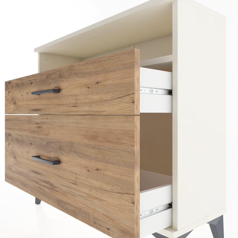 Woodntry Modüler Şifonyer İki Çekmeceli V6 88x30x68 cm Aytaşı - Woodntry
