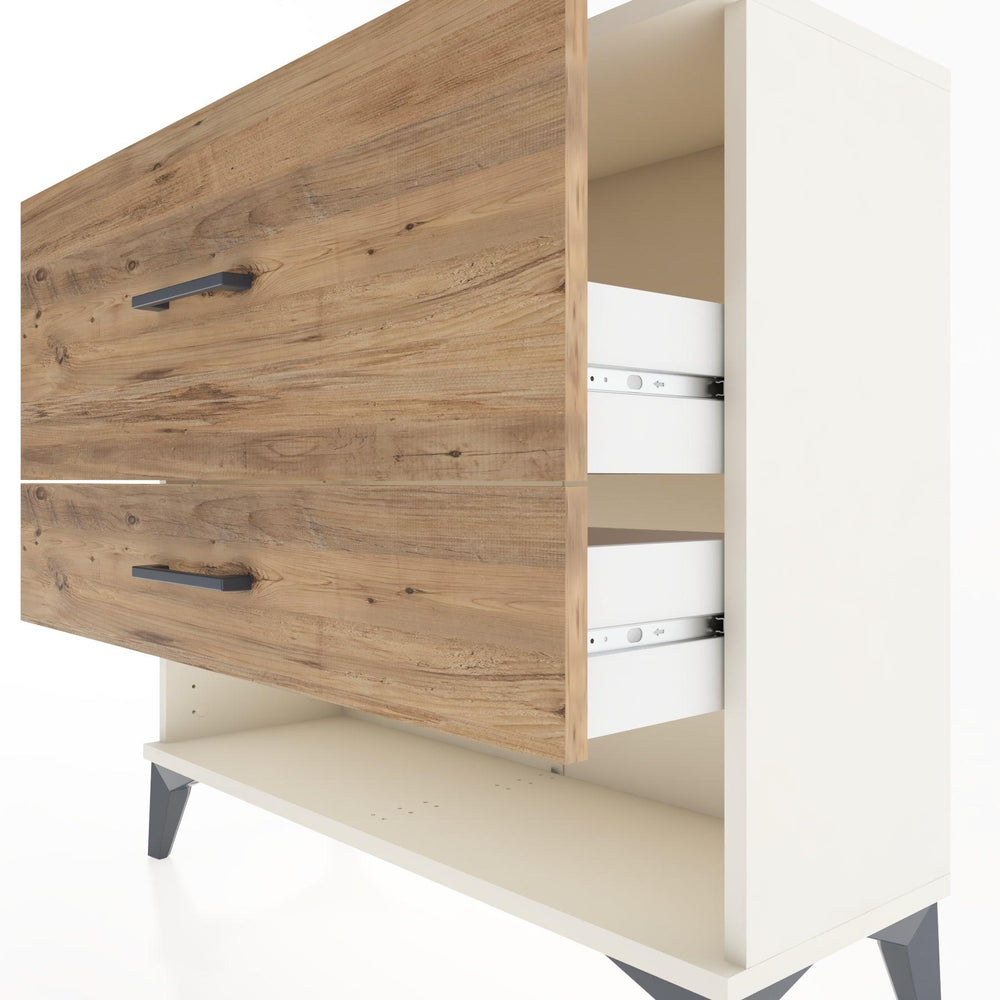 Woodntry Modüler Şifonyer İki Çekmeceli V5 88x30x68 cm Aytaşı - Woodntry