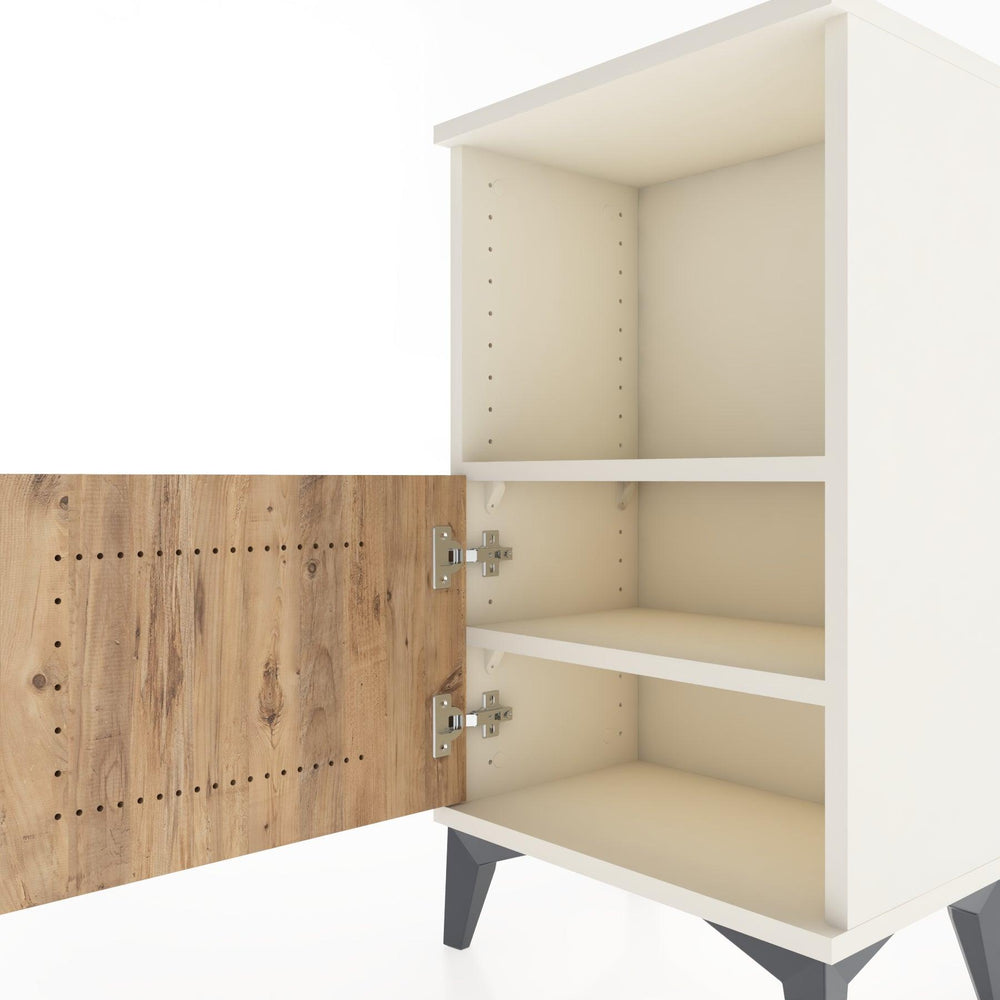 Woodntry Modüler Komodin Raf ve Tek Kapaklı V1 44x30x68 cm Aytaşı - Woodntry