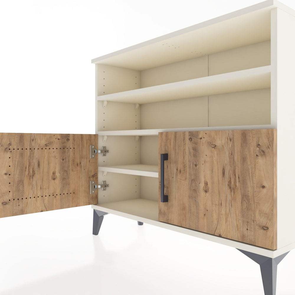 Woodntry Modüler Şifonyer Çekmece ve Kapaklı V3 88x30x68 cm Çam - Woodntry