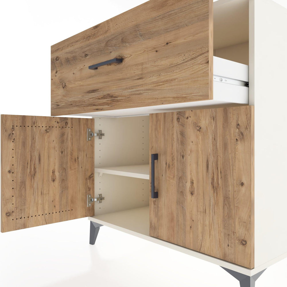 Woodntry Modular Dresser Moonstone 88x44x84 cm with Cover and Drawer KC50-1