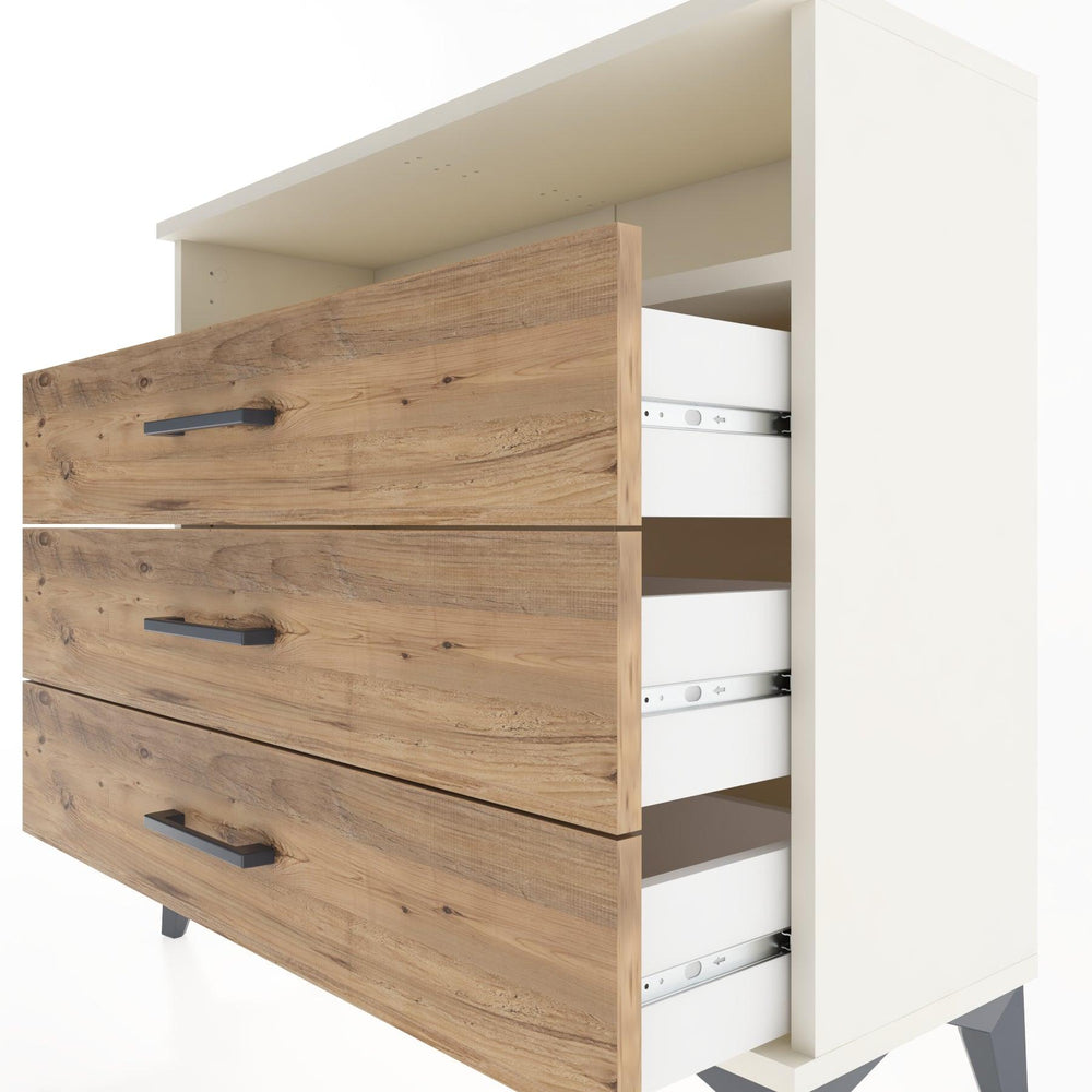 Woodntry Modüler Şifonyer Üç Çekmeceli V2 88x30x68 cm Aytaşı - Woodntry
