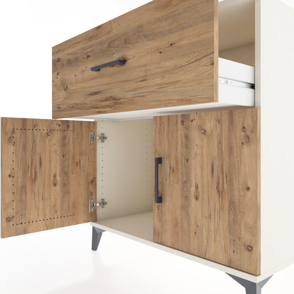 Woodntry Modular Dresser Moonstone 88x44x84 cm with Cover and Drawer KC51-1