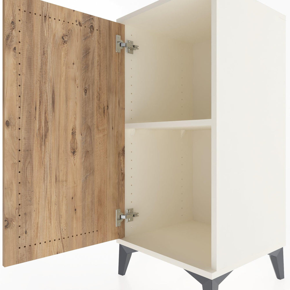 Woodntry Modular Nightstand Moonstone 44x44x84 cm With Lid K23-1