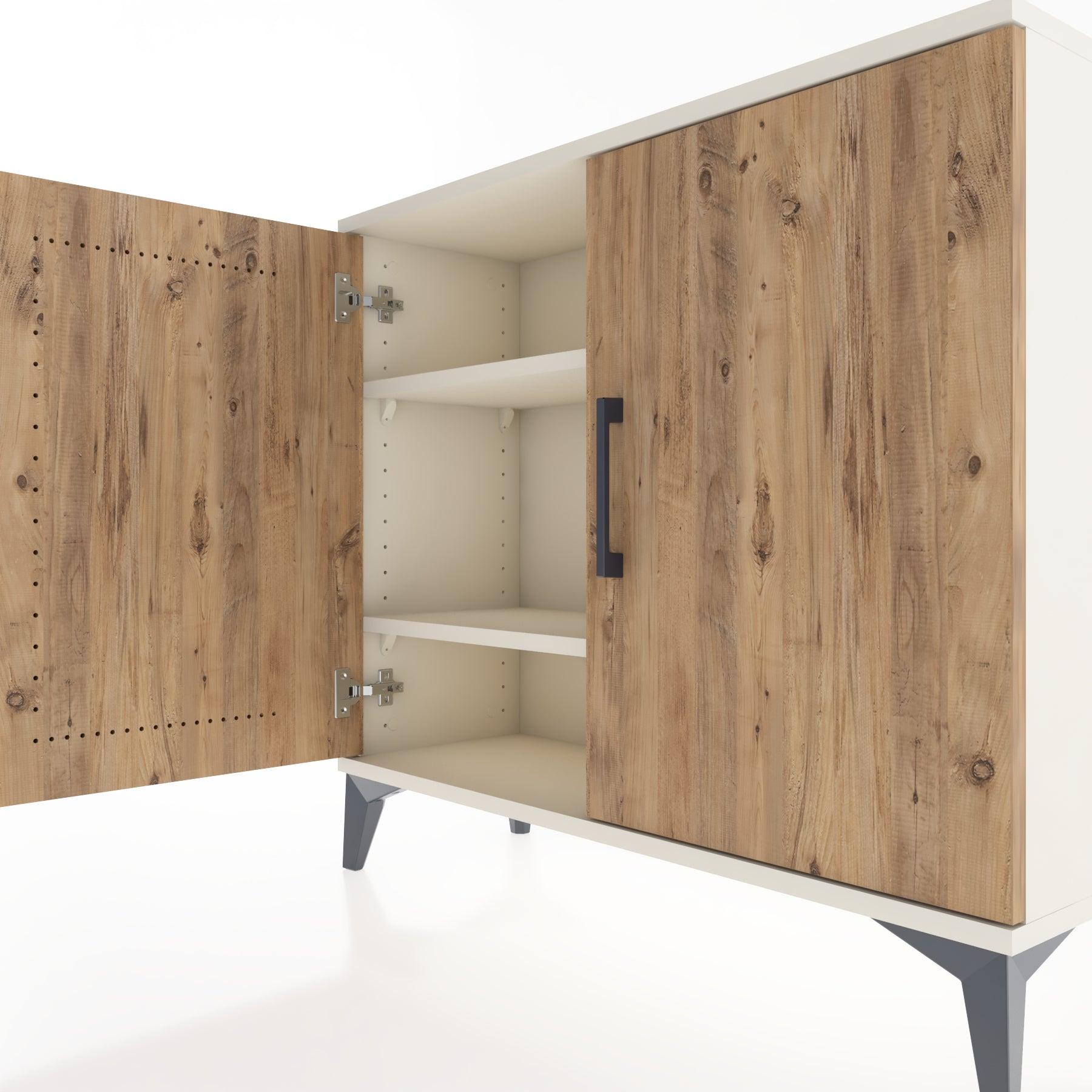 Woodntry Modüler Şifonyer İki Kapaklı 88x30x68 cm Aytaşı - Woodntry