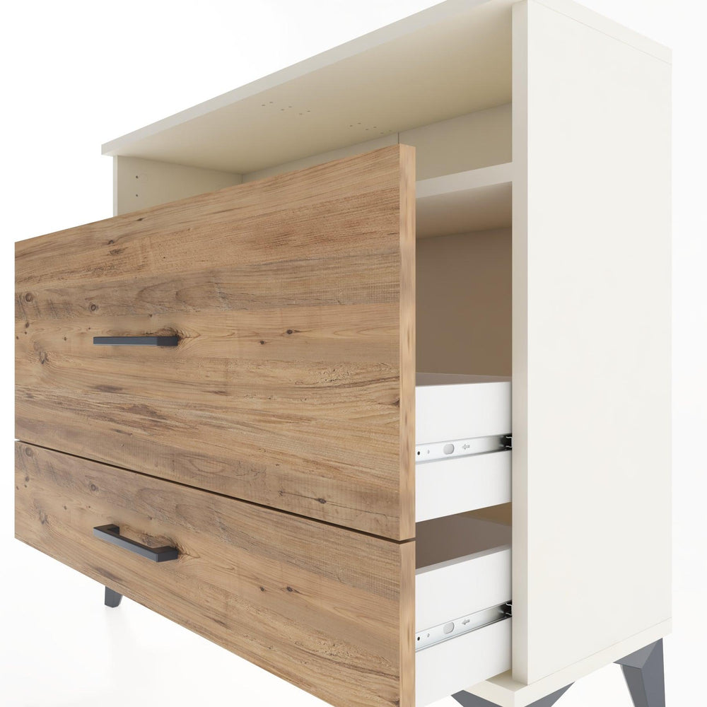 Woodntry Modüler Şifonyer İki Çekmeceli V7 88x30x68 cm Aytaşı - Woodntry