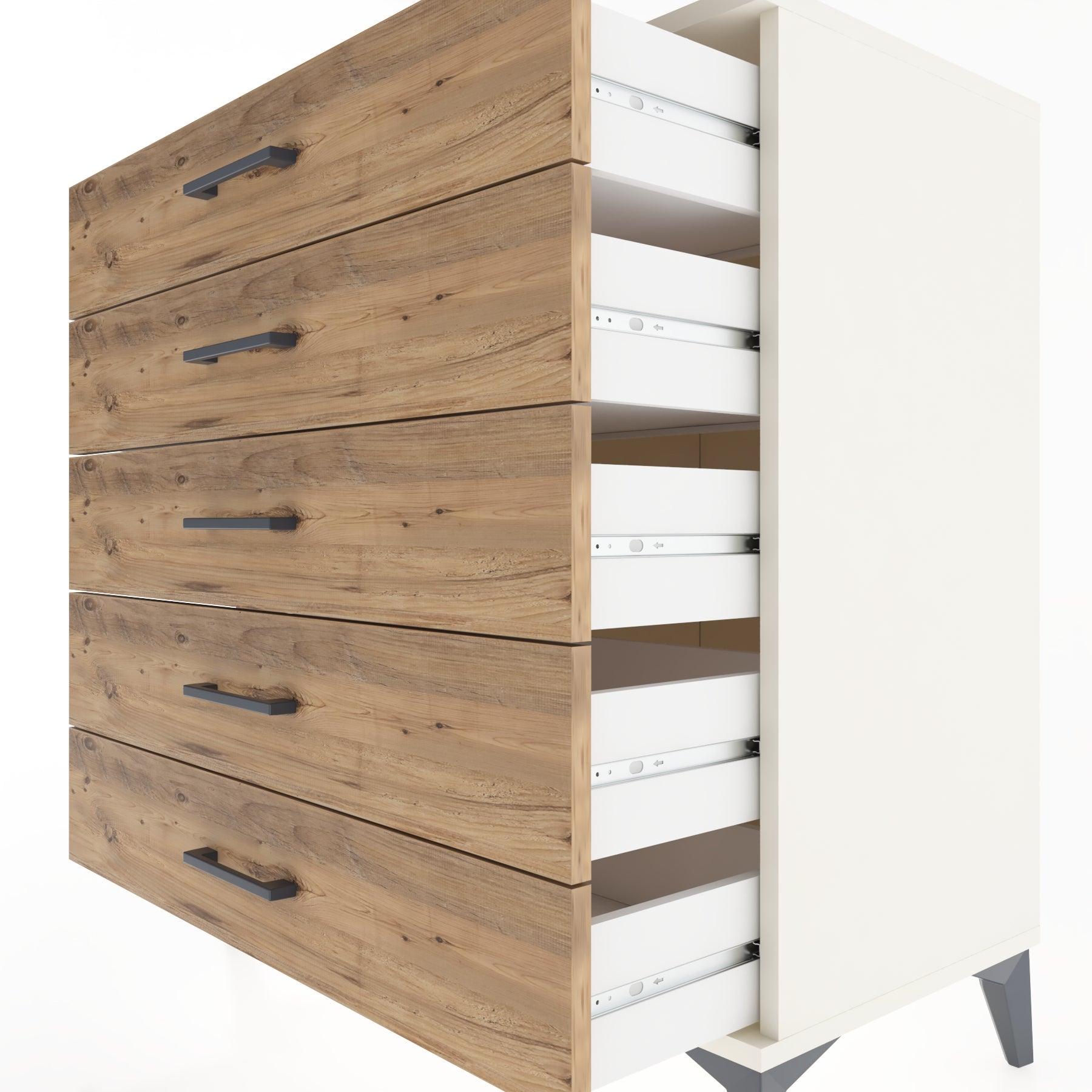 Woodntry Modüler Şifonyer Aytaşı 88x44x84 cm Çekmeceli C9-1