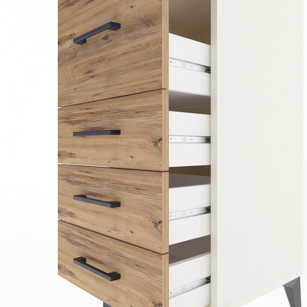 Woodntry Modular Nightstand Moonstone 44x44x84 cm Drawer C1-1