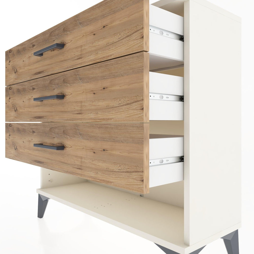 Woodntry Modüler Şifonyer Üç Çekmeceli V1 88x30x68 cm Aytaşı - Woodntry