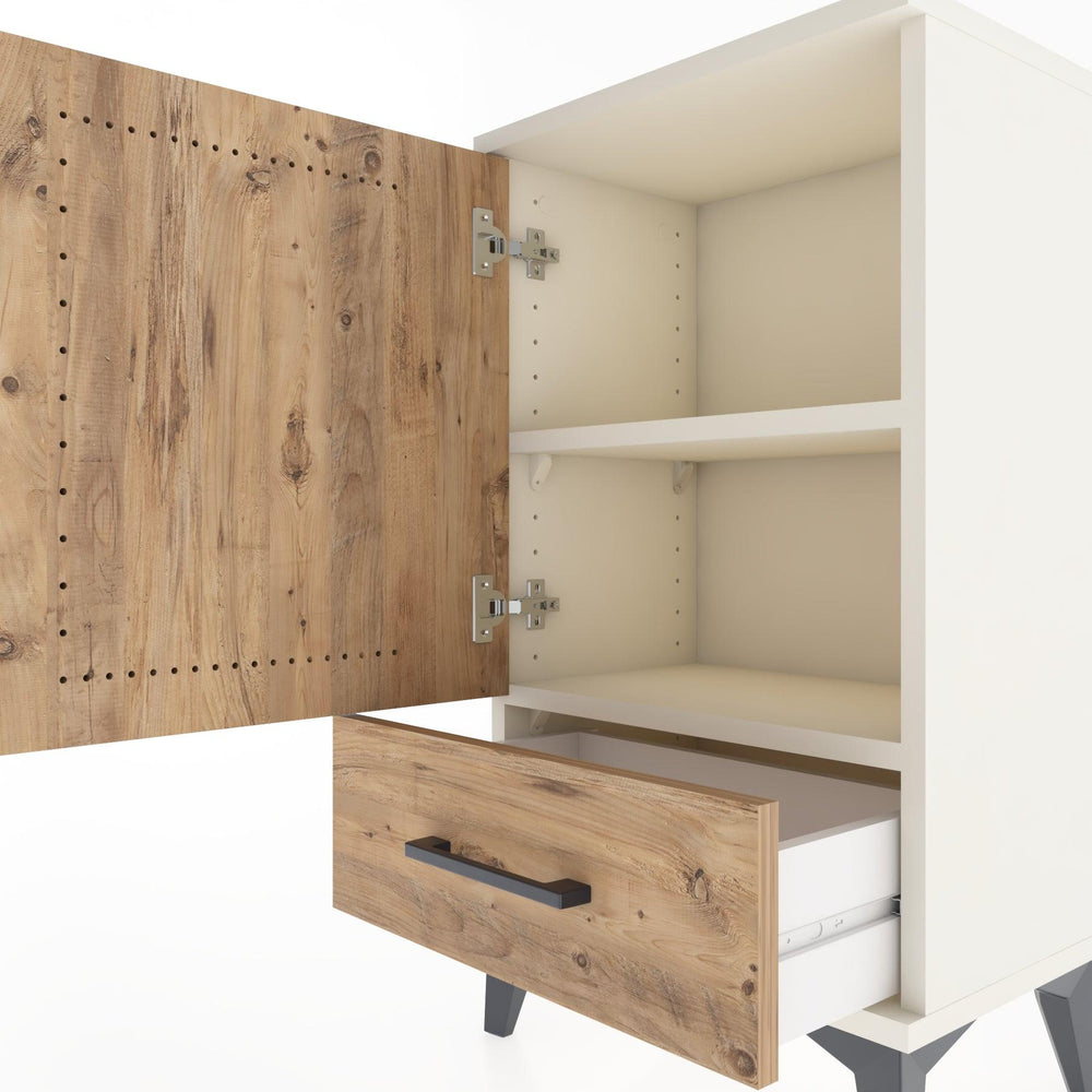 Woodntry Modüler Komodin Çekmece ve Kapaklı V3 44x30x68 cm Aytaşı - Woodntry