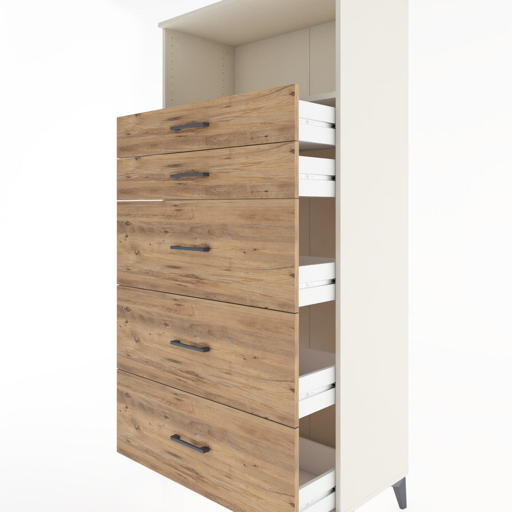 Woodntry Modular Cabinet Moonstone 88x44x170 cm with Drawers and Shelves CR50-1