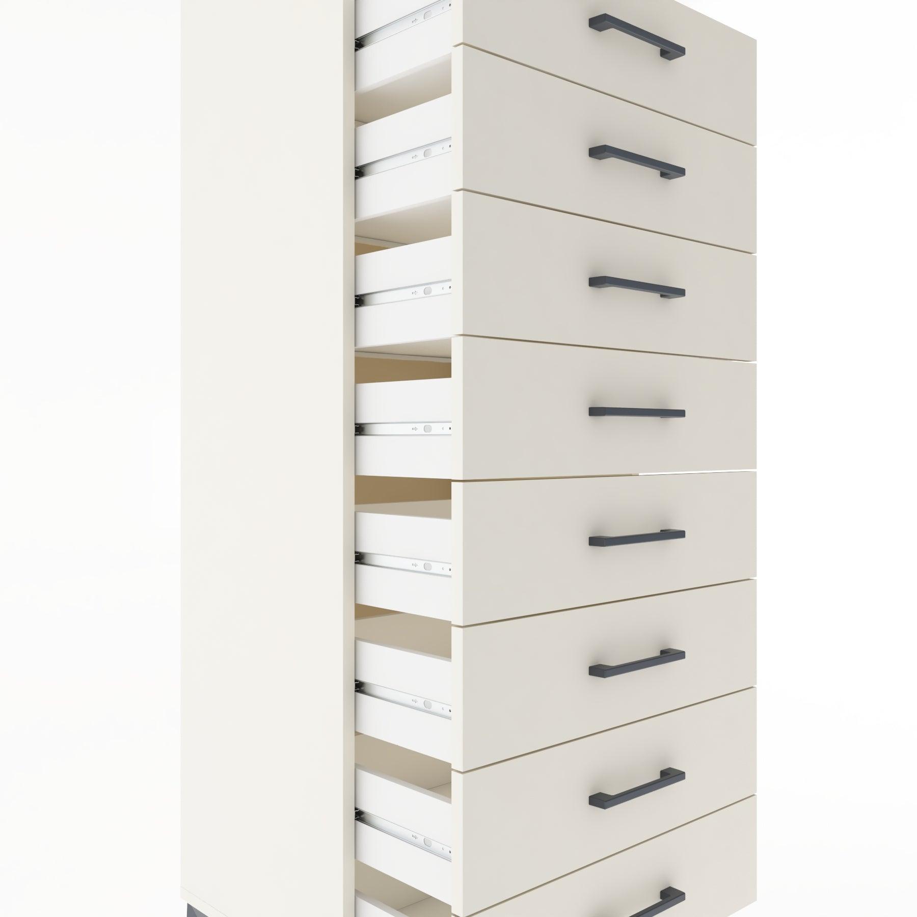 Woodntry Modular Cabinet Moonstone 60x44x170 cm with Drawers and Shelves CR32-1
