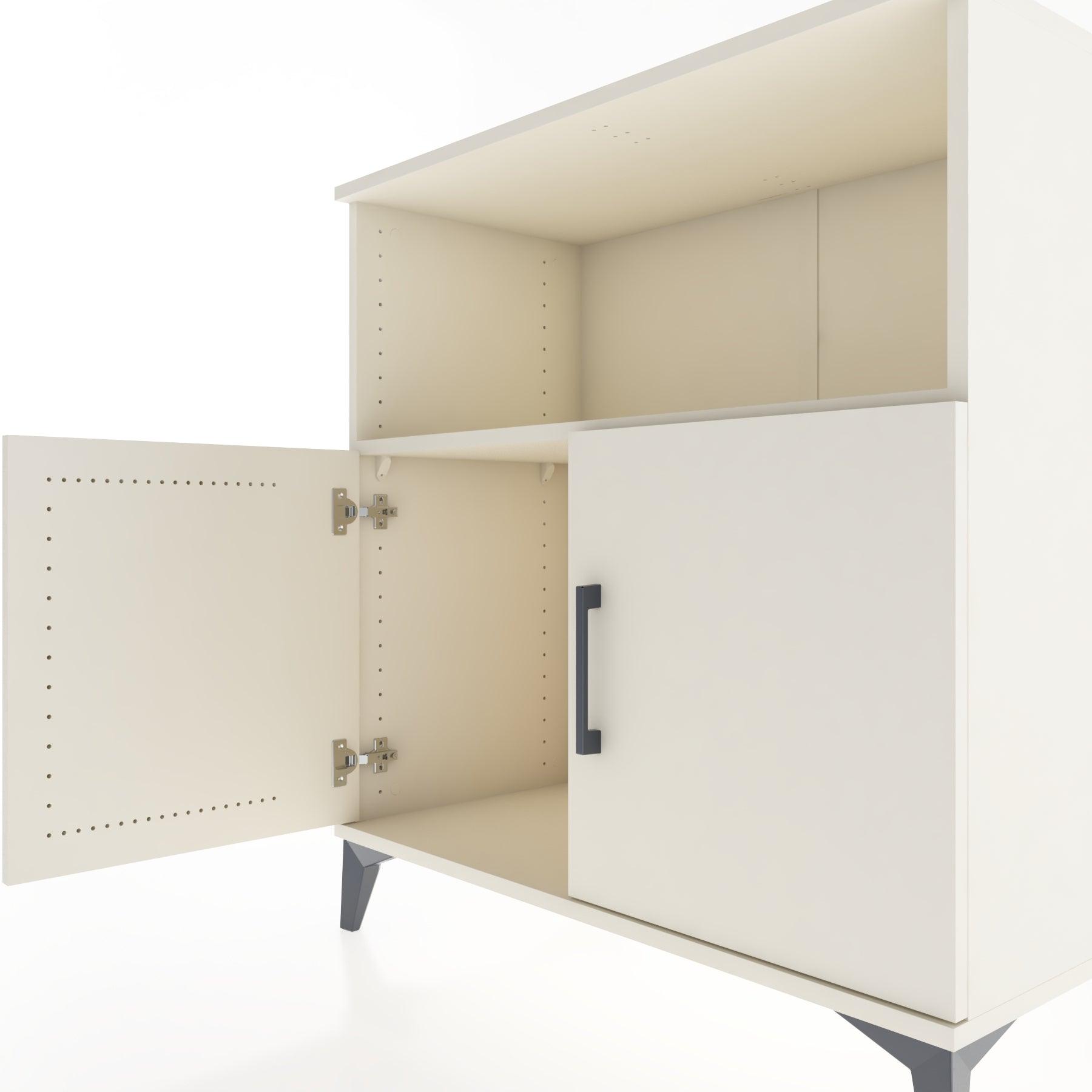 Woodntry Modular Dresser Moonstone 88x44x84 cm with Cover and Shelf KR42-1
