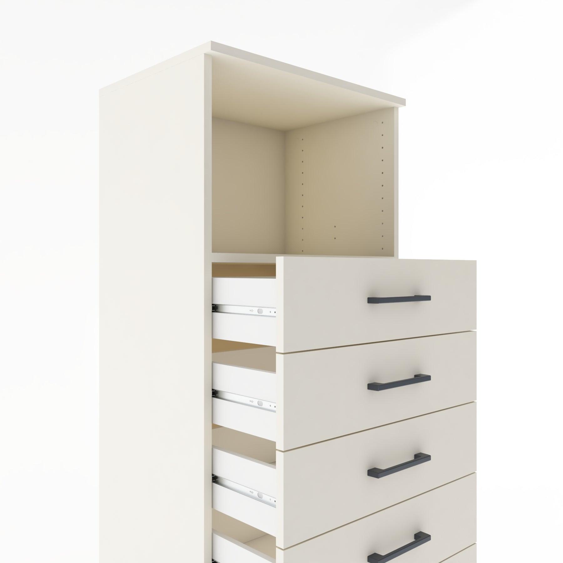 Woodntry Modular Cabinet Moonstone 60x44x170 cm with Drawers and Shelves CR38-1