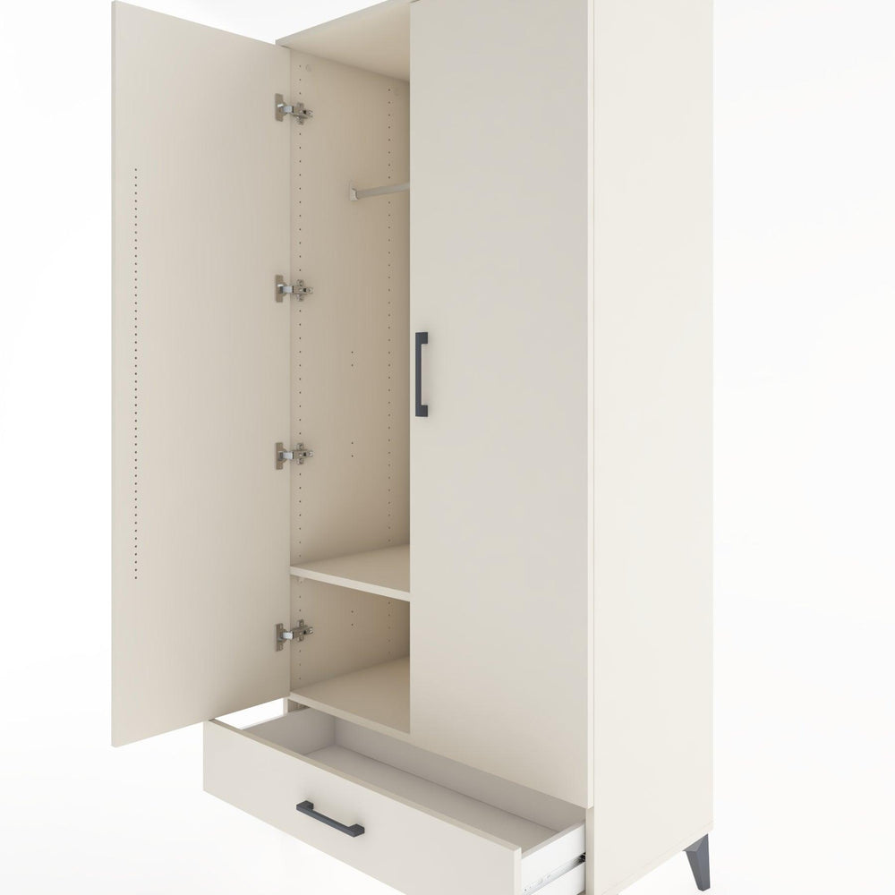 Woodntry Modular Cabinet Moonstone 88x44x170 cm with Doors and Drawers KC30-1