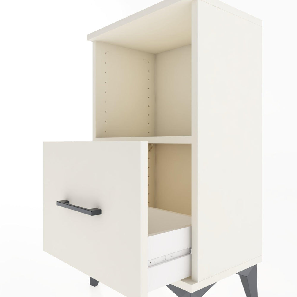 Woodntry Modüler Komodin Tek Çekmece ve Raflı V2 44x30x68 cm Aytaşı - Woodntry