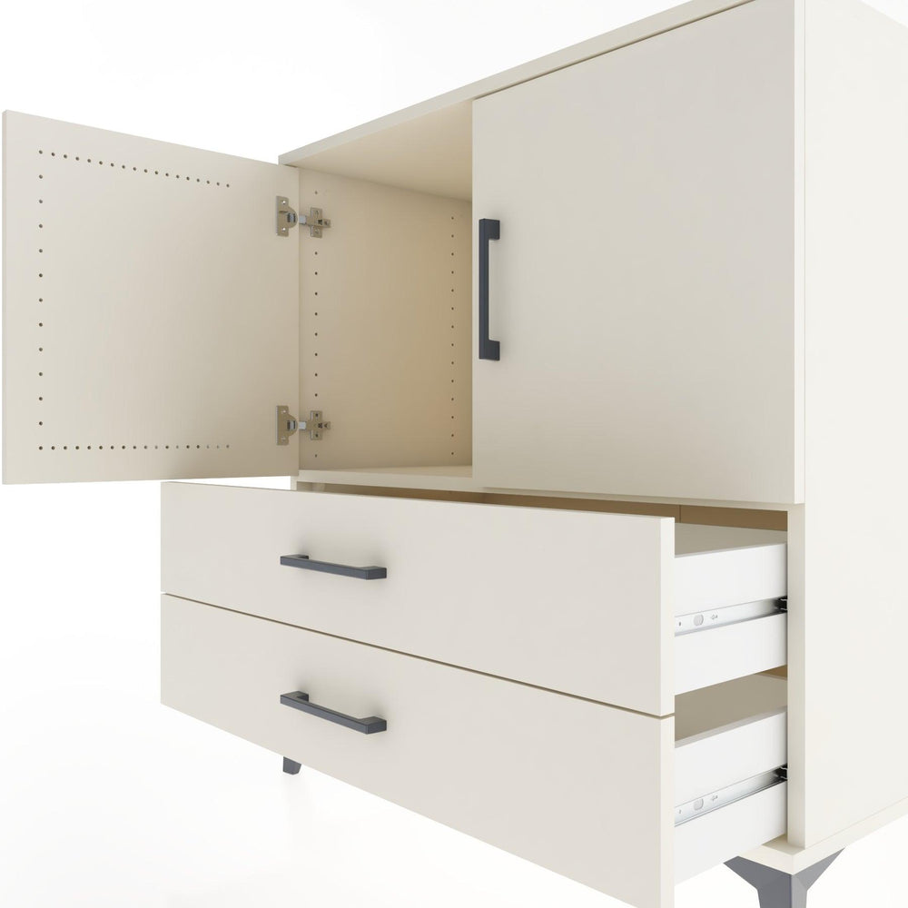 Woodntry Modular Dresser Moonstone 88x44x84 cm with Cover and Drawer KC24-1