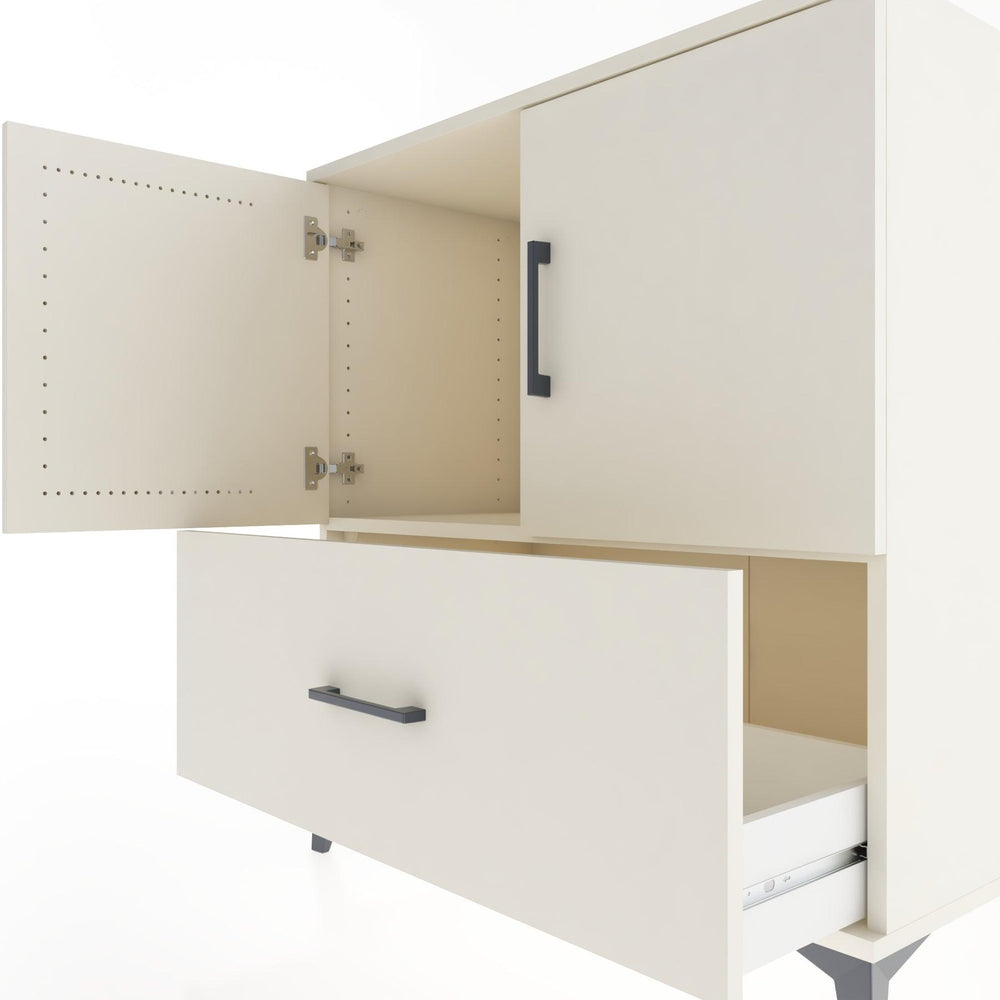 Woodntry Modüler Şifonyer Aytaşı 88x44x84 cm Kapaklı ve Çekmeceli KC48-1