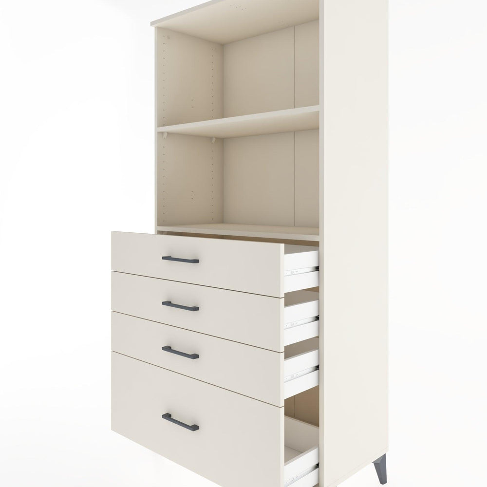 Woodntry Modüler Dolap Aytaşı 88x44x170 cm Çekmeceli ve Raflı CR41-1