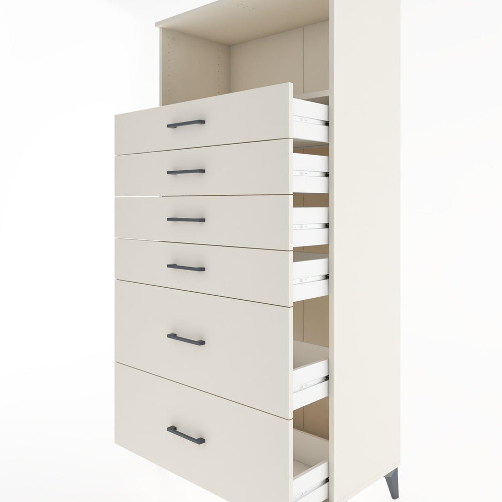 Woodntry Modular Cabinet Moonstone 88x44x170 cm with Drawers and Shelves CR45-1
