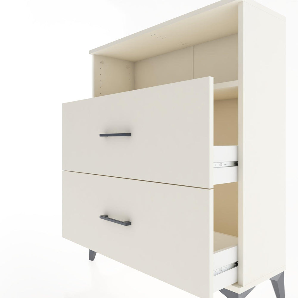 Woodntry Modular Dresser Moonstone 88x30x94 cm with Drawers and Shelves CR16-1
