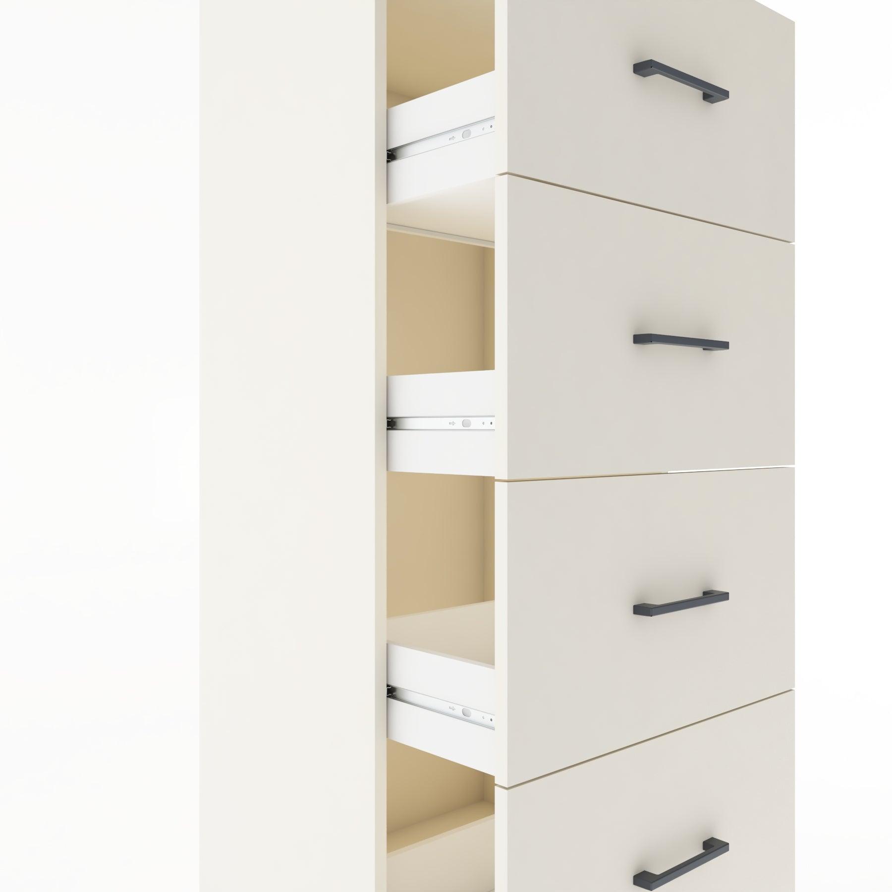 Woodntry Modular Cabinet Moonstone 60x44x170 cm with Drawers and Shelves CR52-1