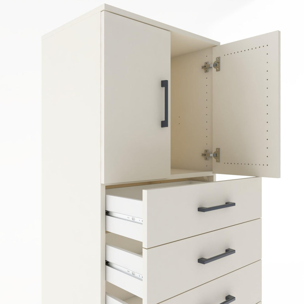 Woodntry Modular Cabinet Moonstone 60x44x170 cm with Doors and Drawers KC2-1