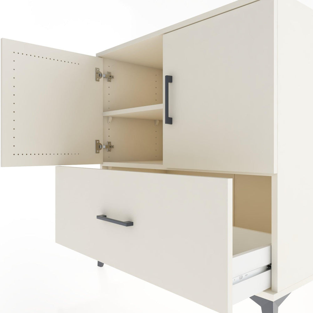 Woodntry Modular Dresser Moonstone 88x44x84 cm with Cover and Drawer KC47-1