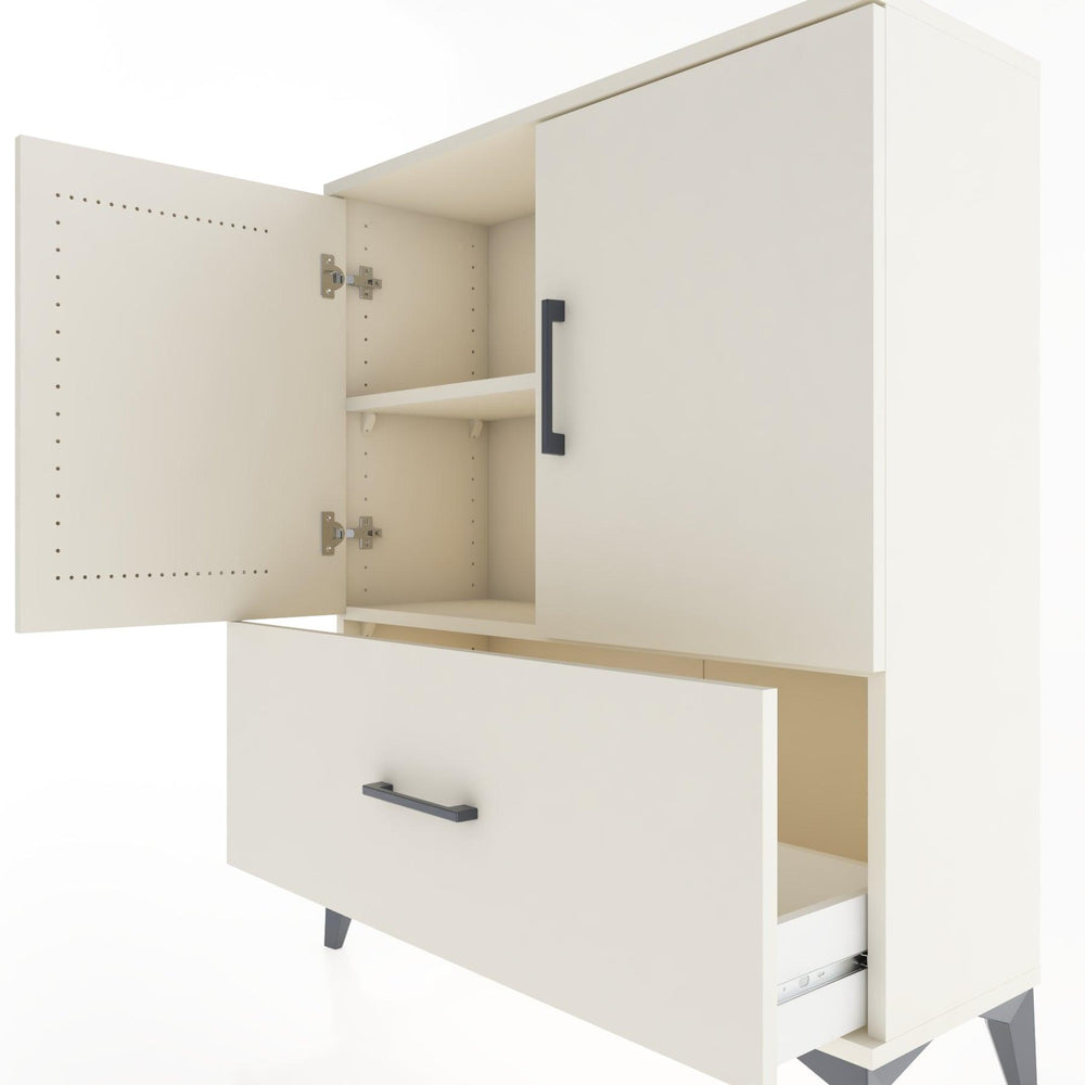 Woodntry Modular Dresser Moonstone 88x30x94 cm with Cover and Drawer KC10-1