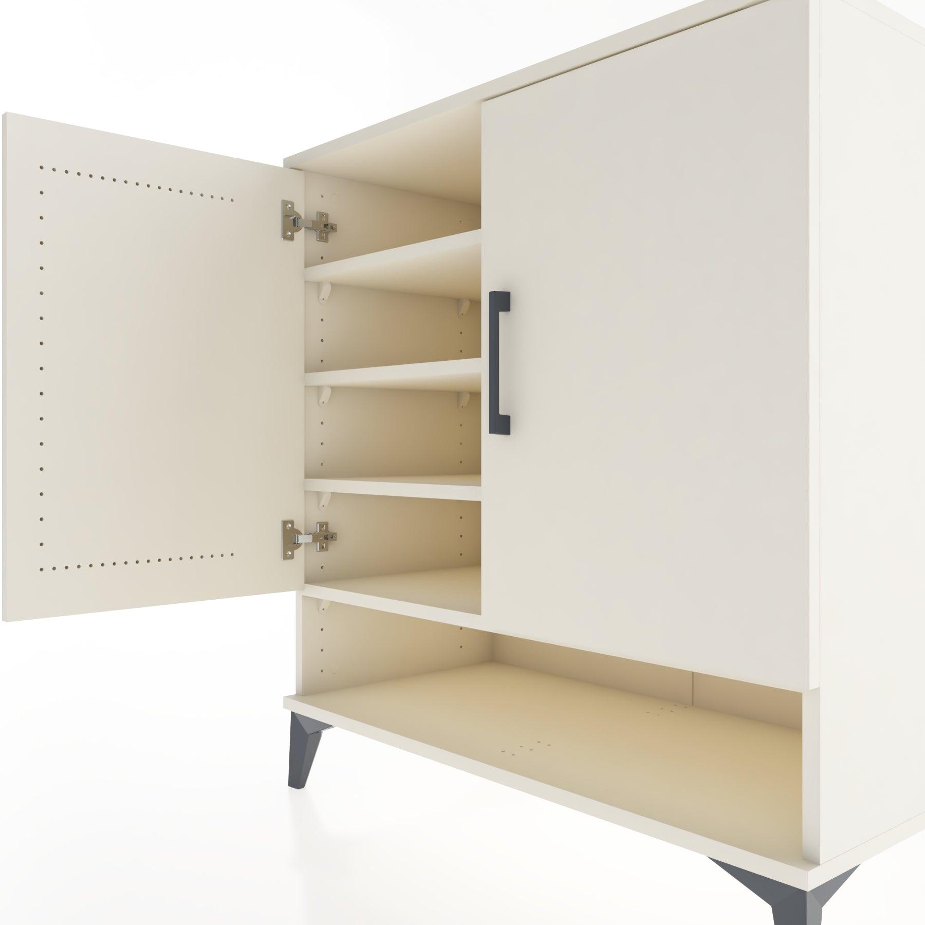 Woodntry Modular Dresser Moonstone 88x44x84 cm with Cover and Shelf KR74-1