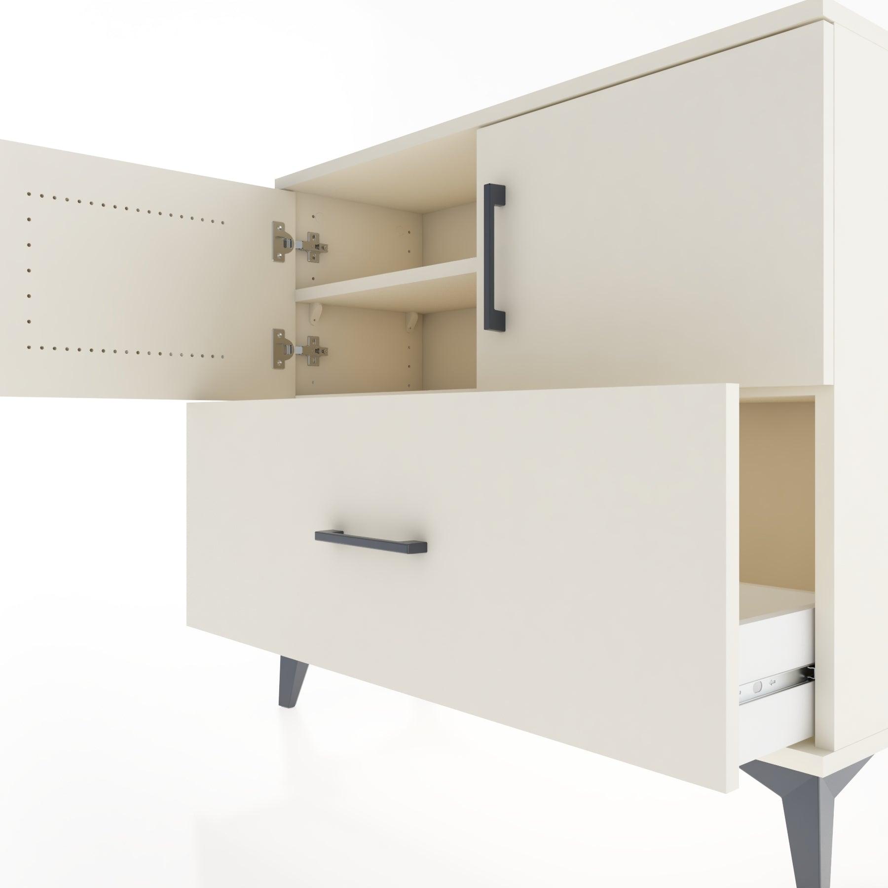 Woodntry Modüler Şifonyer Kapak ve Çekmeceli V2 88x30x68 cm Aytaşı - Woodntry