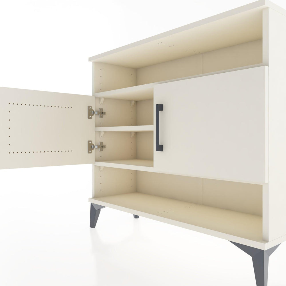 Woodntry Modüler Şifonyer Raf ve İki Kapaklı V2 88x30x68 cm Çam - Woodntry