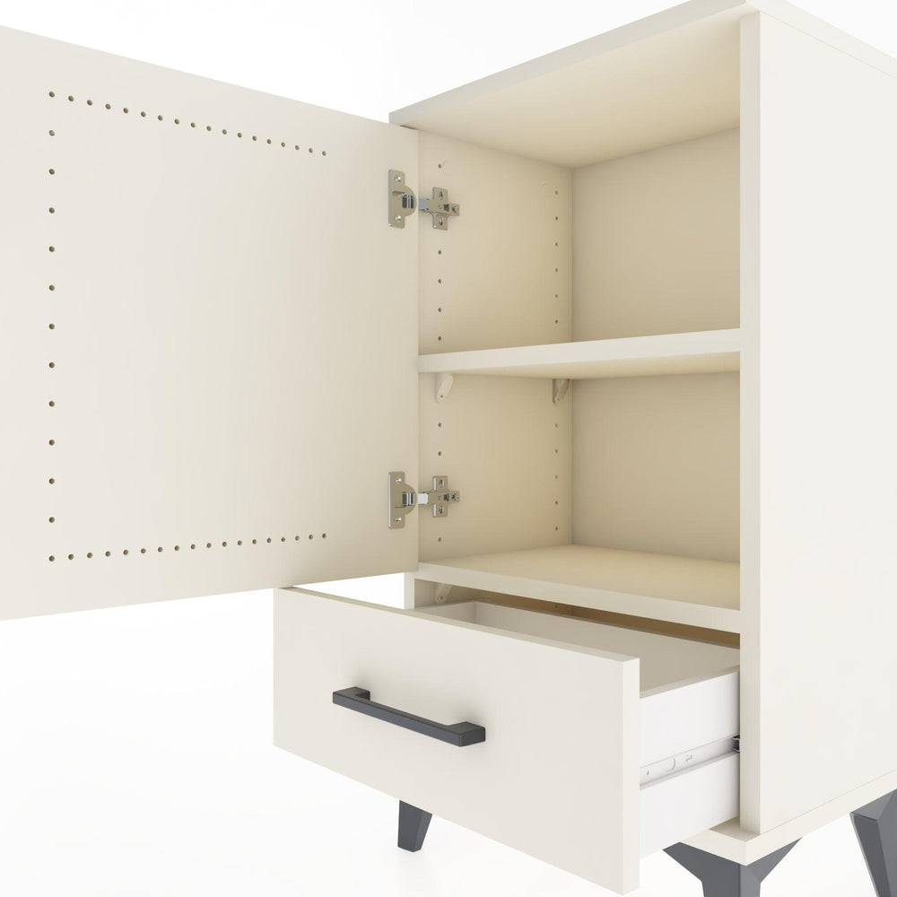 Woodntry Modüler Komodin Çekmece ve Kapaklı V3 44x30x68 cm Aytaşı - Woodntry