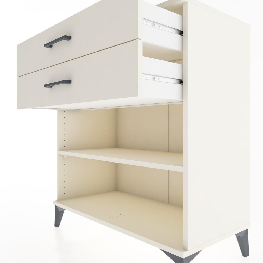 Woodntry Modüler Şifonyer Aytaşı 88x44x84 cm Çekmeceli ve Raflı CR14-1