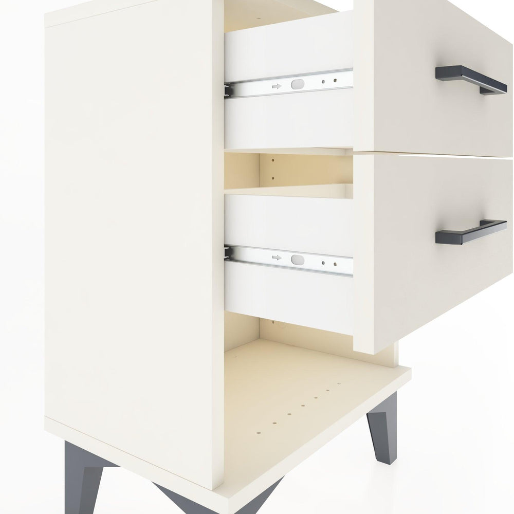 Woodntry Modüler Komodin İki Çekmece ve Raf 44x30x52 cm Aytaşı - Woodntry