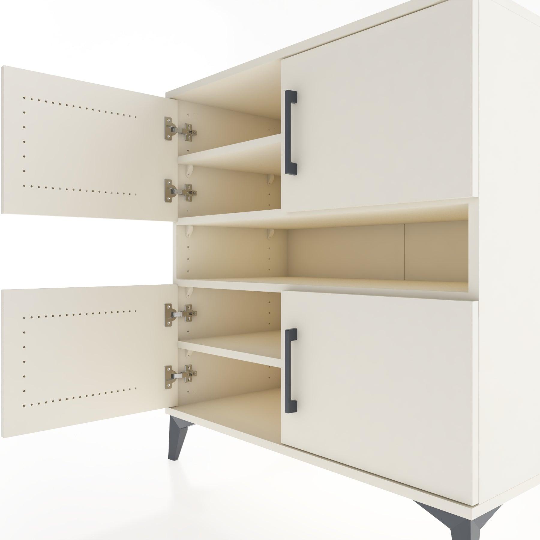 Woodntry Modular Dresser Moonstone 88x44x84 cm with Cover and Drawer KC102-1