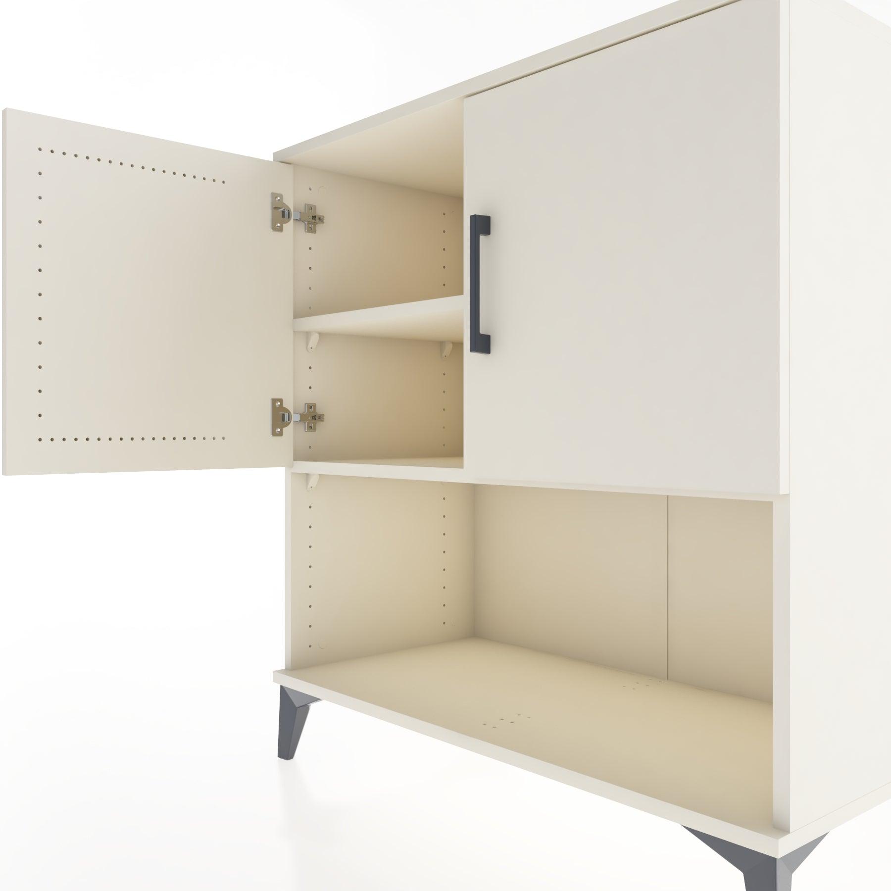 Woodntry Modular Dresser Moonstone 88x44x84 cm with Cover and Shelf KR44-1